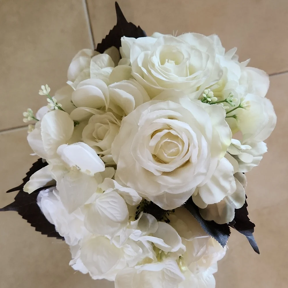 Faux Rose Flower Bouquet